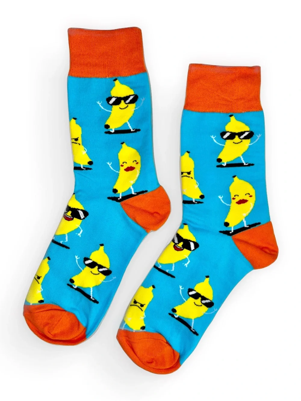 NWOT Go Bananas! Slipping into Style with these Cool Banana Novelty Crew Socks
